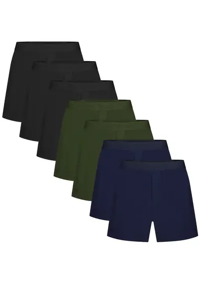 Bamboo Basics 7-pak wijde heren bamboe boxershorts - Kay Bamboo Basics 7-pak wijde heren bamboe boxershorts - Kay