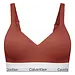 Calvin Klein Lift Bralette - Push up bralette Modern Cotton - Katoenen bh top met brede bandjes - Rood