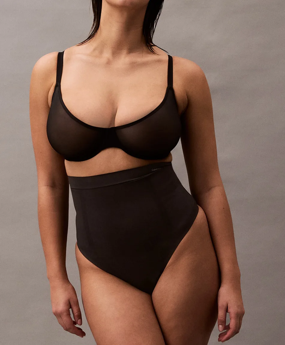 Calvin Klein hoge sterk corrigerende string - Naadloos - Seamless thong - Shapewear