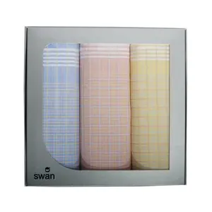 Swan 3 stuks Dames zakdoeken  Daisy