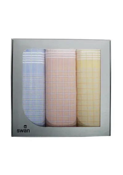 Swan 3 stuks Dames zakdoeken Daisy Swan 3 stuks Dames zakdoeken Daisy