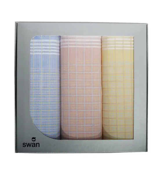 Swan 3 stuks Dames zakdoeken  Daisy