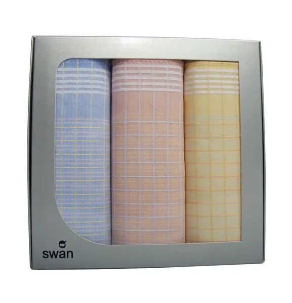 Swan 3 stuks Dames zakdoeken  Daisy