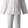 Lunatex flanellen pyjama dames - Ruit