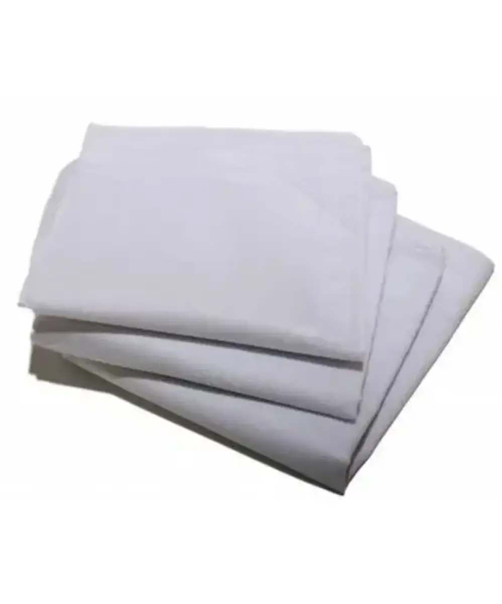 Tiseco 12 Stuks - zakdoeken wit 35x35CM - Katoenen witte stoffen zakdoeken