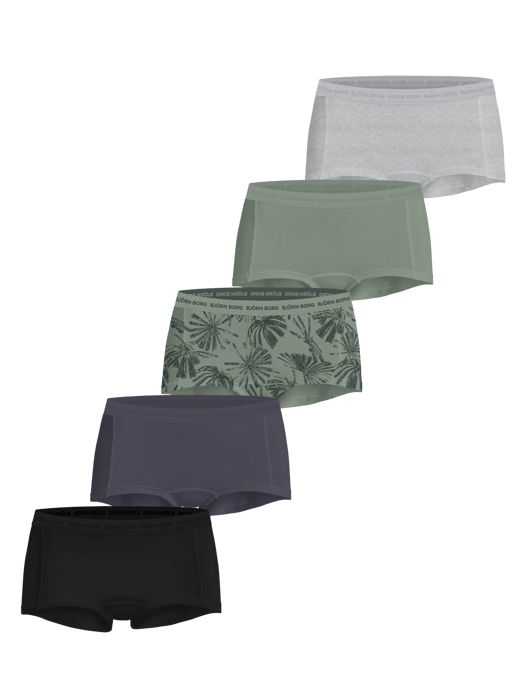 Bjorn Borg boxers 5-pack dames boxershort- Zwarte katoenen dames onderbroeken - Multipack
