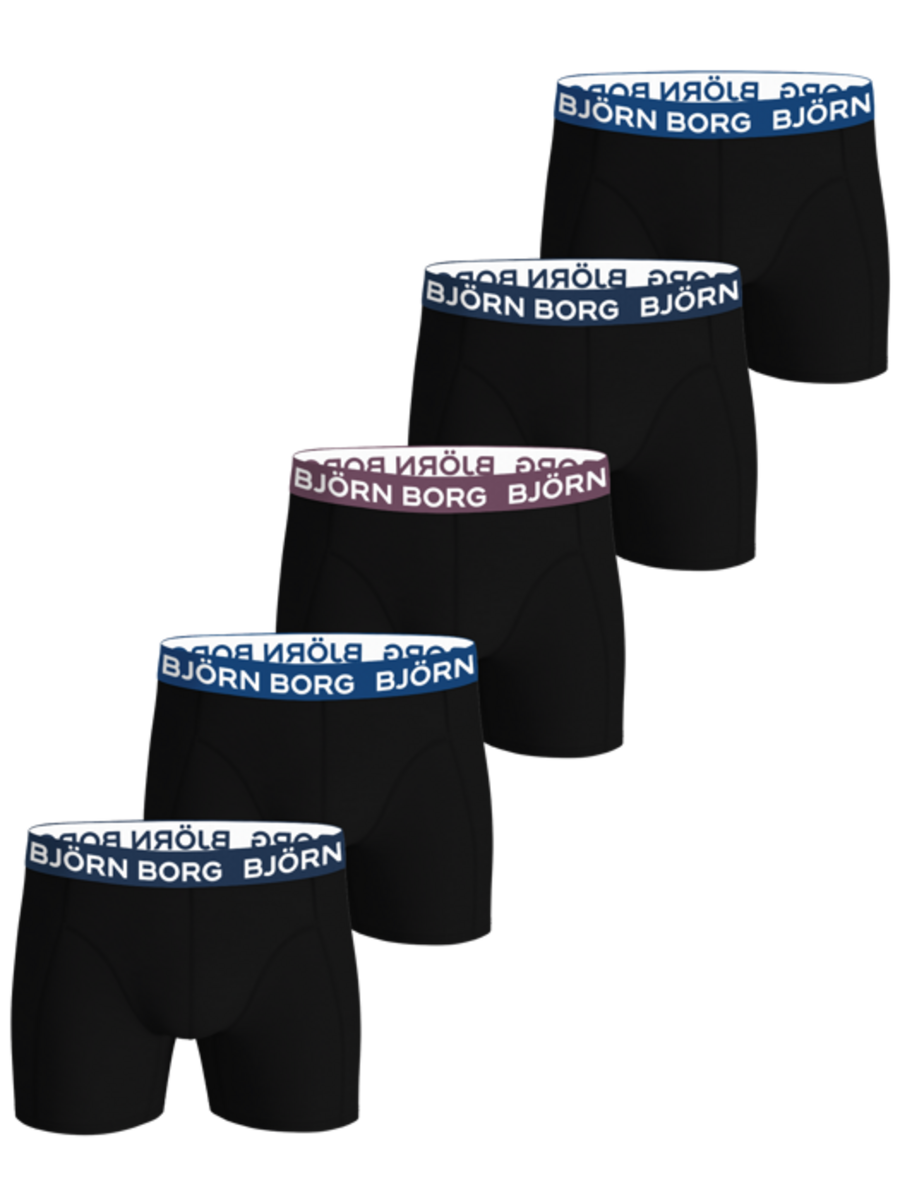 Bjorn Borg 5-Pack heren boxershorts - Core - Voordeelverpakking heren ondergoed katoen Bjorn Borg 5-Pack heren boxershorts - Core - Voordeelverpakking heren ondergoed katoen