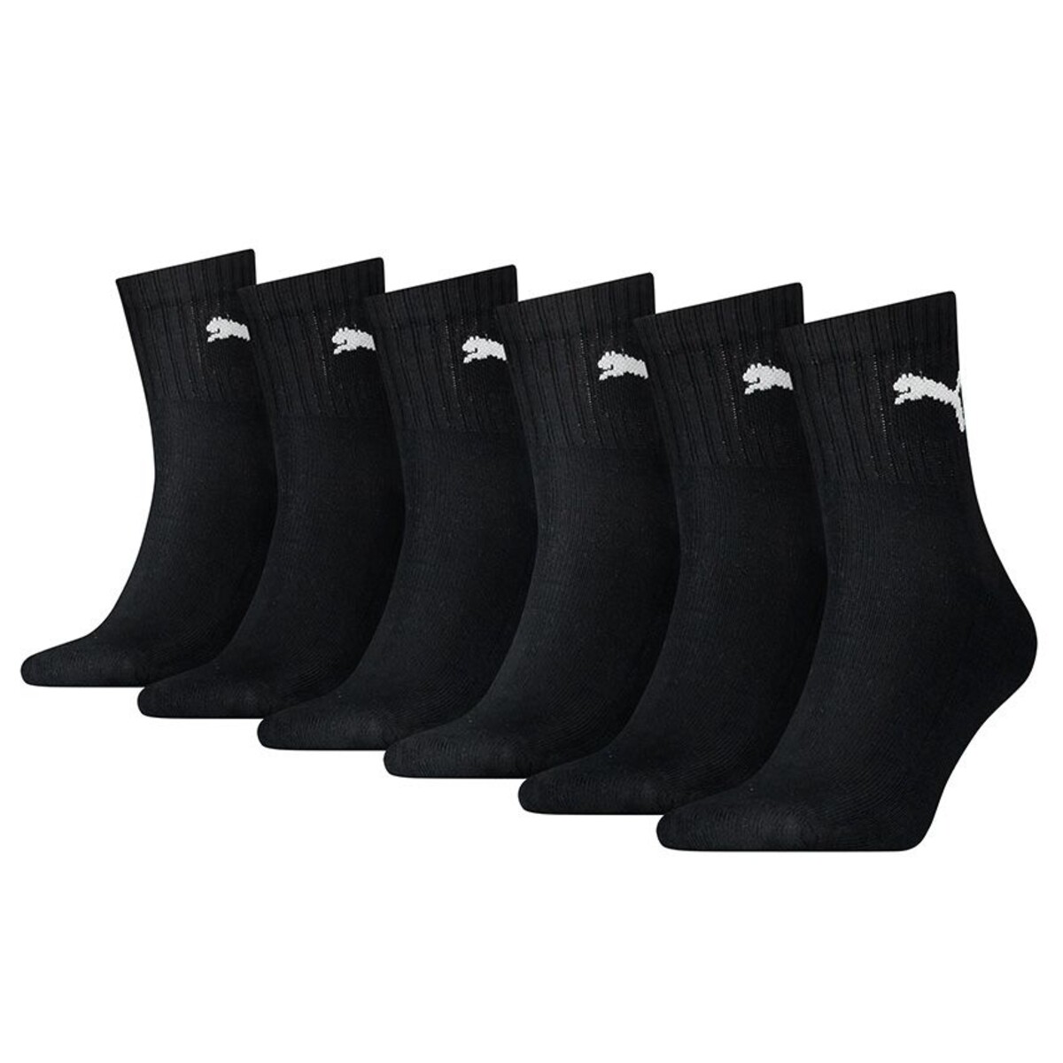 Puma 6-paar Crew sport sokken - Short - Halfhoge katoenen sportsokken - Dames - witte sportsokken - Copy