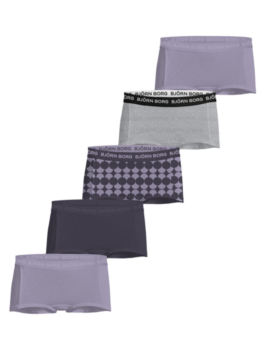 Björn Borg 5-Pack meisjes boxershorts - Minishorts - Katoenen kinder onderbroeken multipack