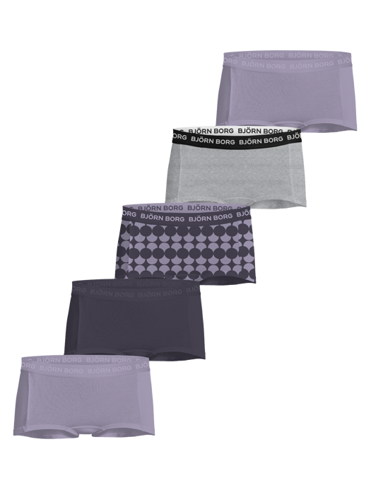 Björn Borg 5-Pack meisjes boxershorts - Minishorts - Katoenen kinder onderbroeken multipack