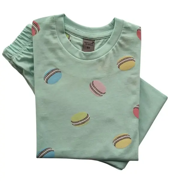 Cocodream katoenen pyjama meisjes - Macaron - lange mouwen Cocodream katoenen pyjama meisjes - Macaron - lange mouwen