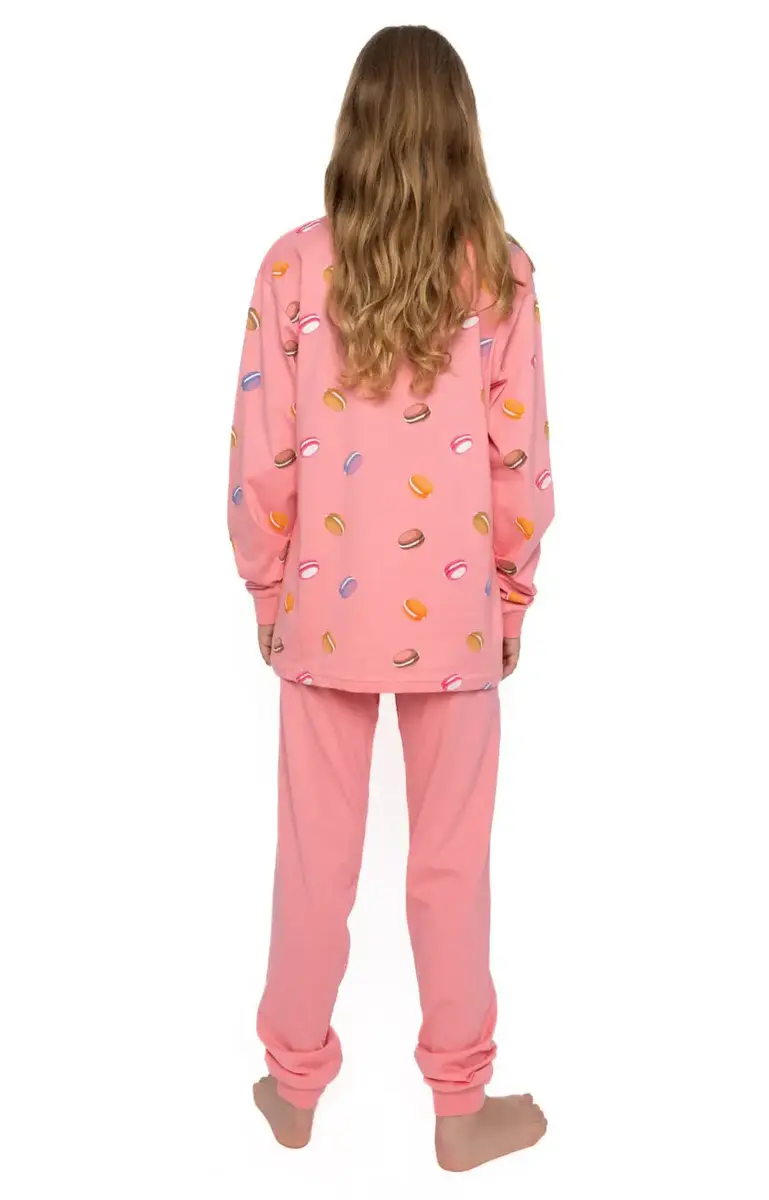Cocodream katoenen pyjama meisjes - Macaron - lange mouwen Cocodream katoenen pyjama meisjes - Macaron - lange mouwen