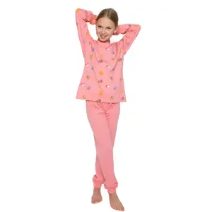 Cocodream katoenen pyjama meisjes - Macaron - lange mouwen Cocodream katoenen pyjama meisjes - Macaron - lange mouwen