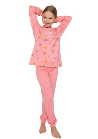 Cocodream katoenen pyjama meisjes - Macaron
