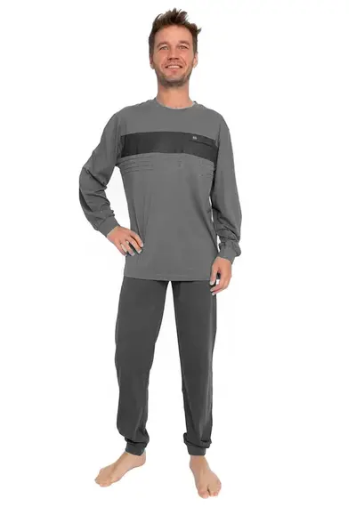 Outfitter katoenen heren pyjama - Summer stripe Outfitter katoenen heren pyjama - Summer stripe