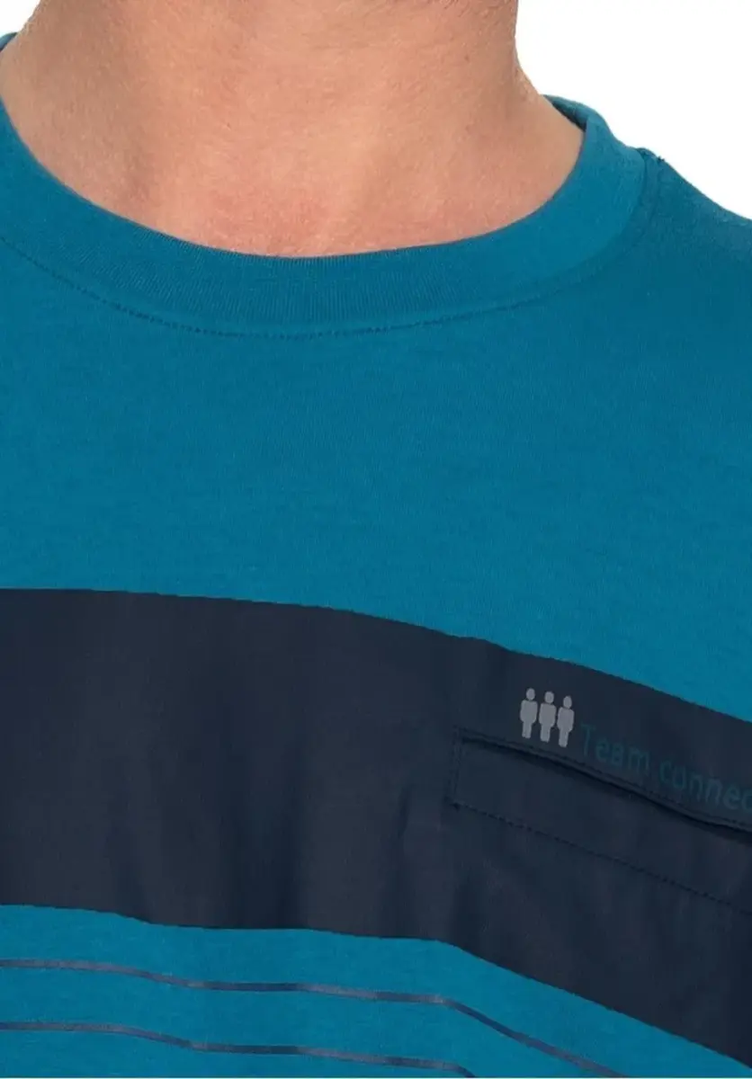 Outfitter heren shortama tricot katoen - Lagoon Outfitter heren shortama tricot katoen - Lagoon