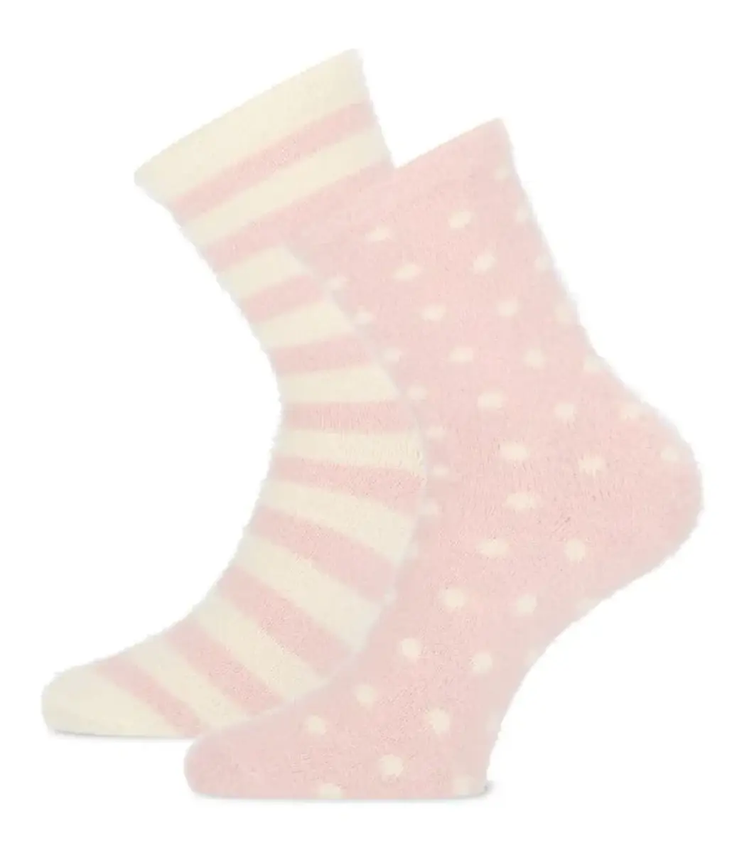 Basset homesocks - Fluffy Huissokken Dots Basset homesocks - Fluffy Huissokken Dots
