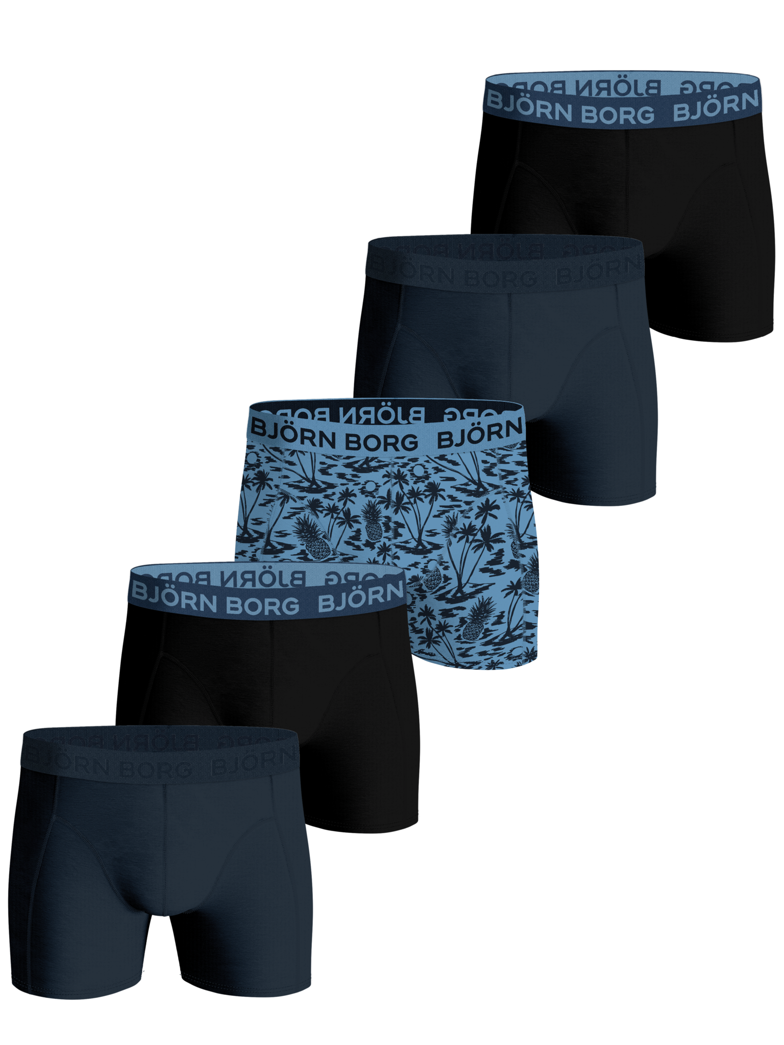 Bjorn Borg 5-Pack heren boxershorts - Orange spots - Katoenen mannen onderbroeken