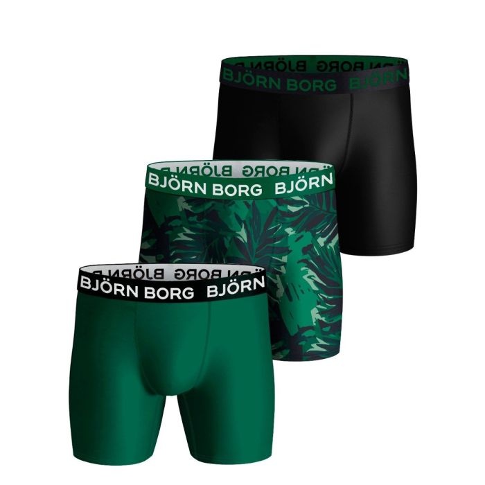 Bjorn Borg 3-pack heren boxershort - Performance - Combi - Sneldrogende microfiber heren onderbroeken