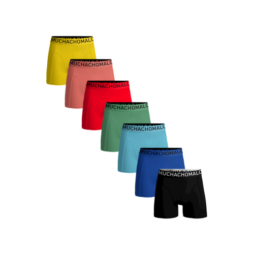 Muchachomalo 7-Pack Heren Boxershort - Solid Muchachomalo 7-Pack Heren Boxershort - Solid