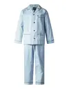 Gentlemen katoenen heren pyjama met knoopsluiting - Blauw
