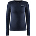 Craft Thermo shirt dames lange mouw - Ronde hals - Thermisch ondershirt ronde hals - Donkerblauw