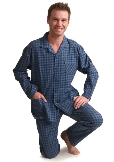 Outfitter flanellen heren pyjama - Ruit Outfitter flanellen heren pyjama - Ruit