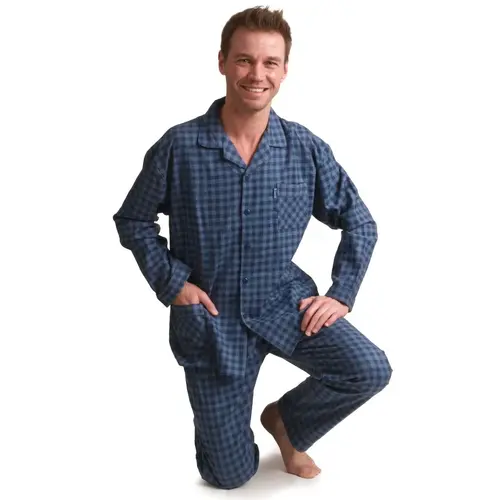 Outfitter flanellen heren pyjama - Ruit Outfitter flanellen heren pyjama - Ruit