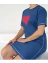 Irresistible dames nachthemd korte mouw - Heart