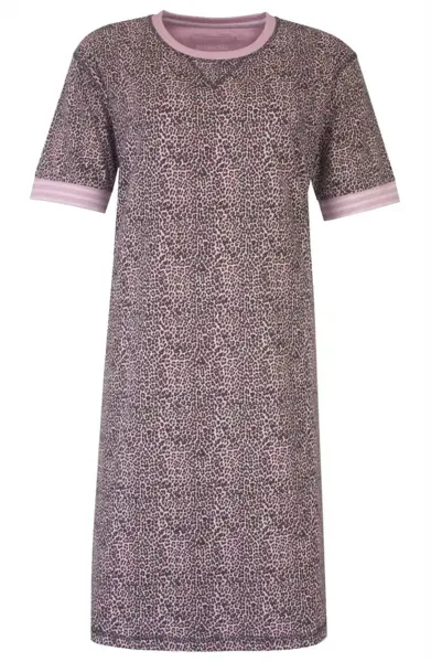 Irresistible dames nachthemd korte mouw - Lila panter Irresistible dames nachthemd korte mouw - Lila panter
