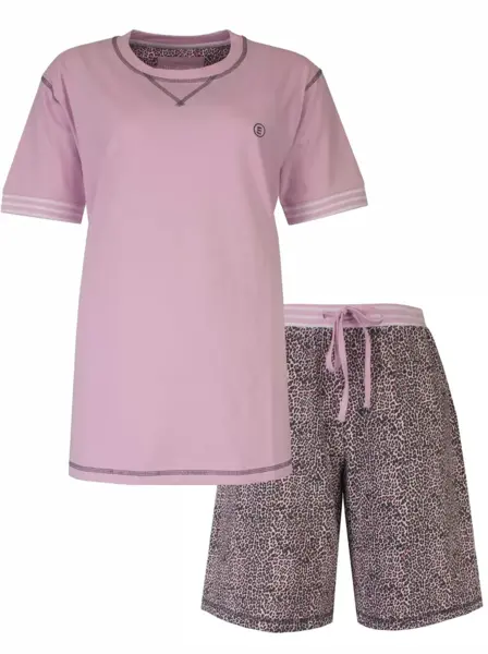 Irresistible dames shortama katoen - Lila Panter Irresistible dames shortama katoen - Lila Panter