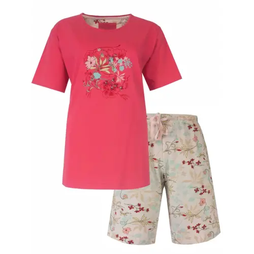 Tenderness dames shortama katoen - Red Summer Tenderness dames shortama katoen - Red Summer