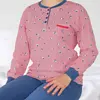 Irresistible dames pyjama lange mouw roze - spring