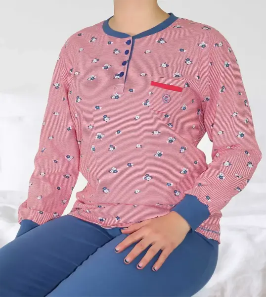 Irresistible dames pyjama lange mouw roze - spring Irresistible dames pyjama lange mouw roze - spring