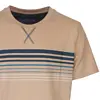 M.E.Q. Heren shortama katoen - ronde hals - Beige