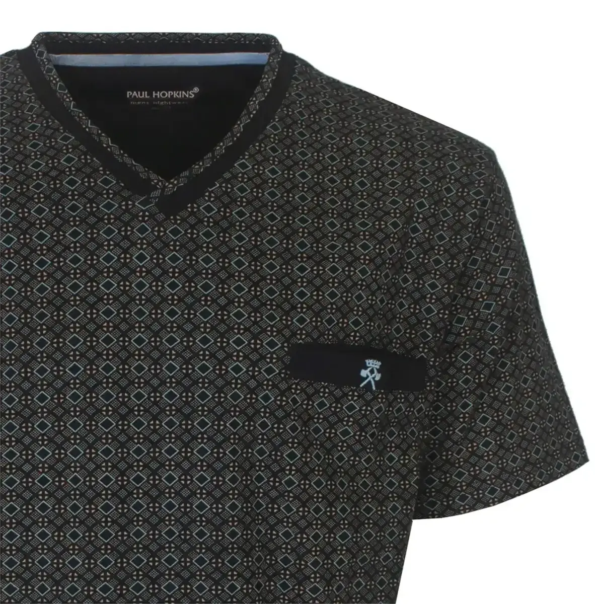 Paul Hopkins Heren shortama - Katoen - Classic black Paul Hopkins Heren shortama - Katoen - Classic black