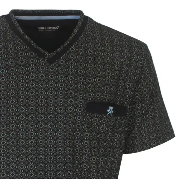 Paul Hopkins Heren shortama - Katoen - Classic black