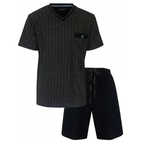 Paul Hopkins Heren shortama - Katoen - Classic black Paul Hopkins Heren shortama - Katoen - Classic black