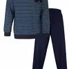 Paul Hopkins pyjama heren lange mouw - Blue stripe