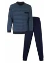 Paul Hopkins pyjama heren lange mouw - Blue stripe