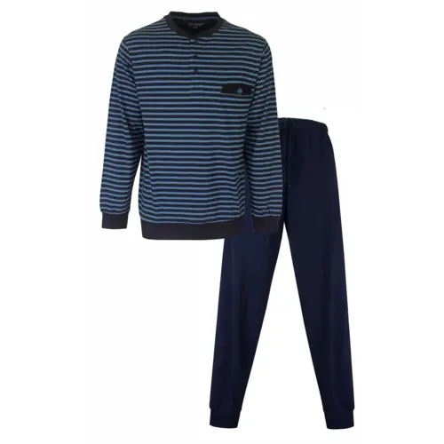 Paul Hopkins pyjama heren lange mouw - Blue stripe Paul Hopkins pyjama heren lange mouw - Blue stripe