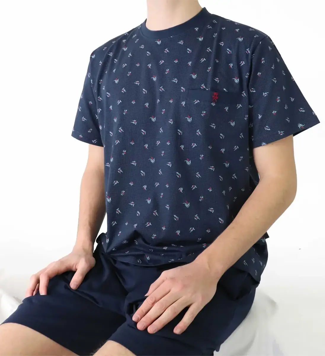 Paul Hopkins Heren shortama - Katoen - Blue logo