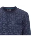 M.E.Q. Heren pyjama lange mouwen katoen - Dark Blue