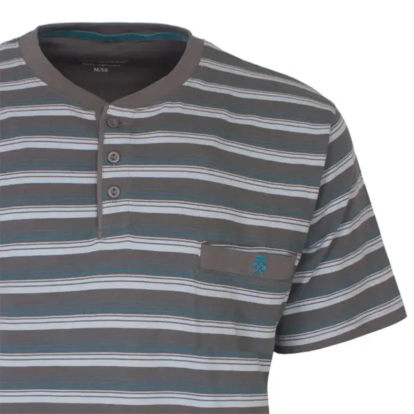 Paul Hopkins Heren shortama - Knoopsluiting - Katoen