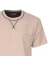 M.E.Q.  Heren shortama - Katoen - ronde hals - Beige