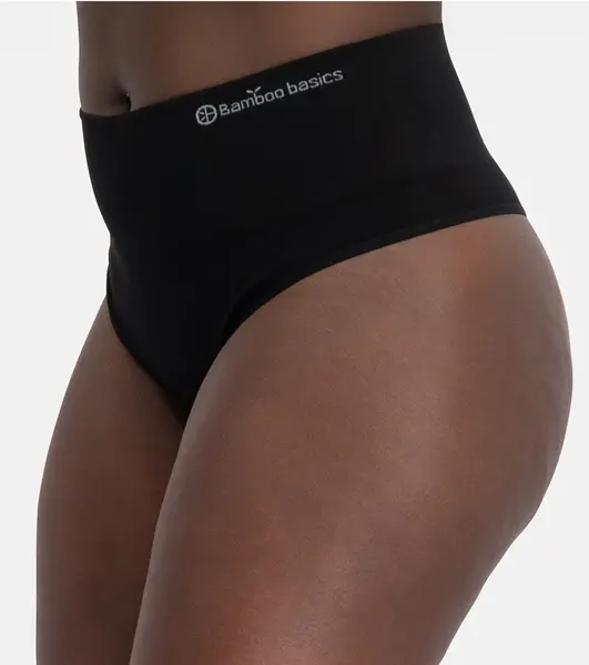 Bamboo Basics 3-pak hoge taille strings dames - Naadloze bamboe strings - Seamless high waist string Bamboo Basics 3-pak hoge taille strings dames - Naadloze bamboe strings - Seamless high waist string