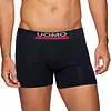 Uomo 10-Pack Heren Boxershort microfiber naadloos - Uni Black - Zwarte multipack heren onderbroeken - Voordeelverpakking goedkope boxershorts - herenondergoed