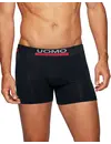 Uomo 10-Pack Heren Boxershort microfiber naadloos - Uni Black - Zwarte multipack heren onderbroeken - Voordeelverpakking goedkope boxershorts - herenondergoed