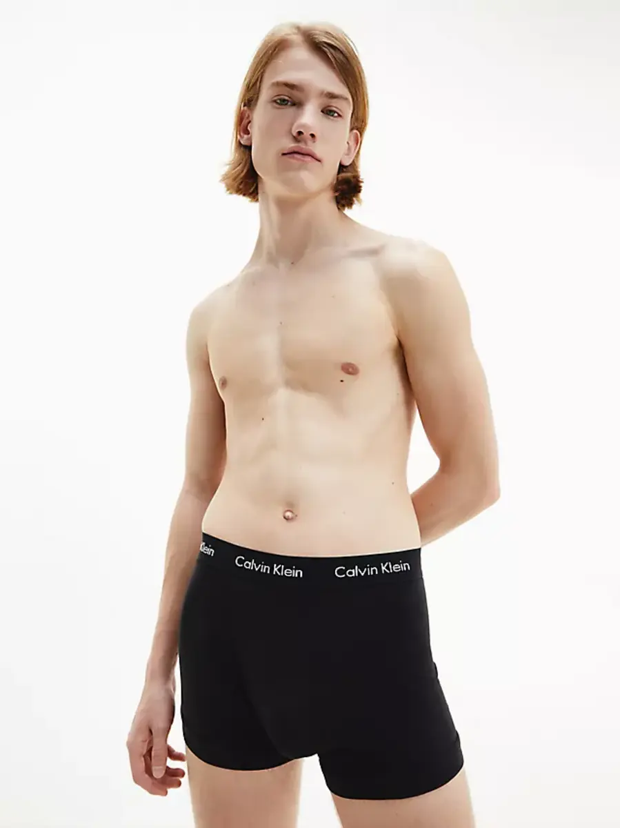 Calvin Klein 5-Pack Trunks - Katoenen multipack Boxershorts heren korte pijpjes - Voordeelverpakking