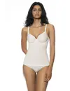 Mey  BH hemdje met beugel - Bra top Joan - Viscose bh en hemd in een zonder vulling - Wit - Zwart - Copy